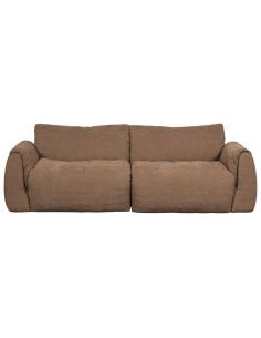 Canapé Baggy 2 Places chenille tissé brun woood