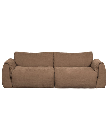 Canapé Baggy 2 Places chenille tissé brun woood