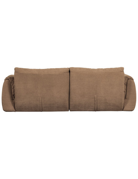 Canapé Baggy 2 Places chenille tissé brun woood