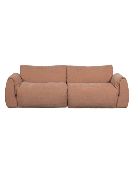 Canapé Baggy 2 Places chenille tissé vieux rose woood