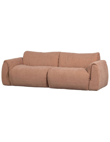 Canapé Baggy 2 Places chenille tissé vieux rose woood