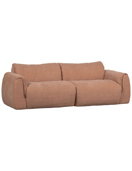 Canapé Baggy 2 Places chenille tissé vieux rose woood