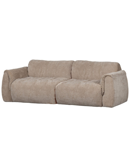 Canapé Baggy 2 Places 3d chenille sable woood