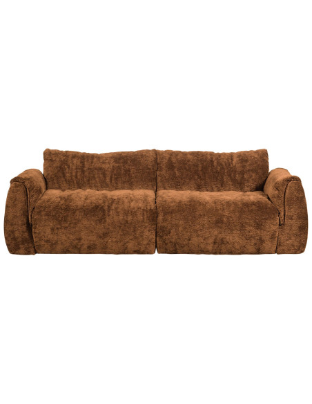 Canapé Baggy 2 Places 3d chenille brun moyen woood