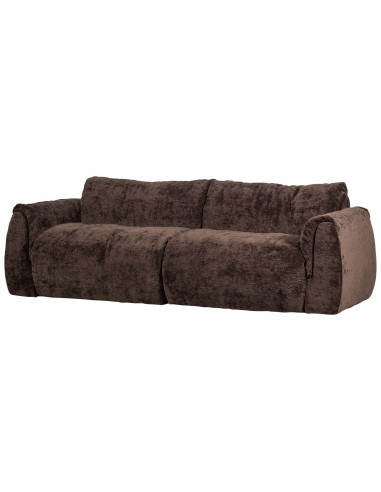 Canapé Baggy 2 Places 3d chenille brun foncé woood