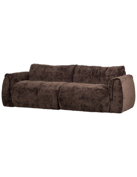 Canapé Baggy 2 Places 3d chenille brun foncé woood