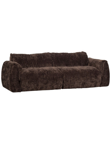 Canapé Baggy 2 Places 3d chenille brun foncé woood