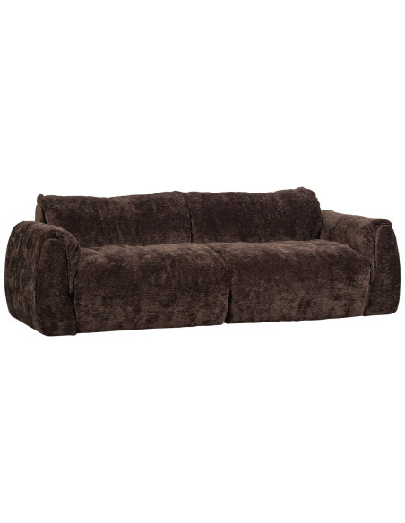 Canapé Baggy 2 Places 3d chenille brun foncé woood