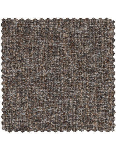 Canapé d'angle gauche Baggy tissu tissé mélangé gris chaud woood