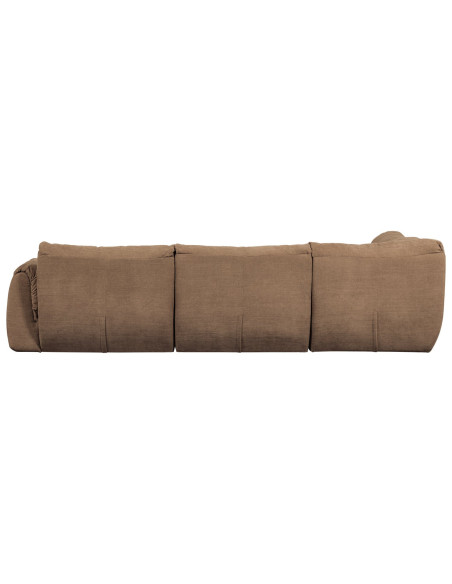 Canapé d'angle gauche Baggy chenille tissé brun woood Canapé d'angle gauche Baggy chenille tissé brun woood