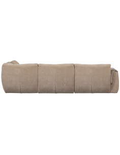 Canapé d'angle droit Baggy 3D chenille sable woood 2