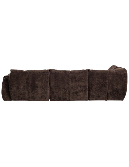 Canapé d'angle gauche Baggy 3D chenille brun woood Canapé d'angle gauche Baggy 3D chenille brun woood