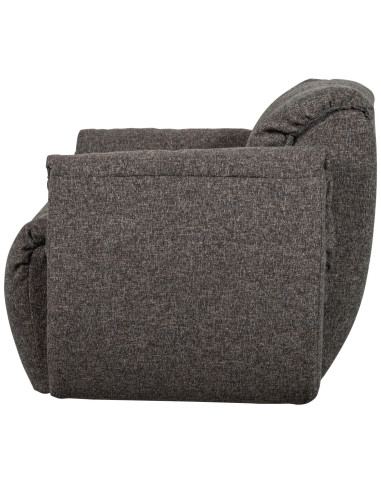 Fauteuil pivotant Baggy Tissu tissé mélangé gris chaud woood