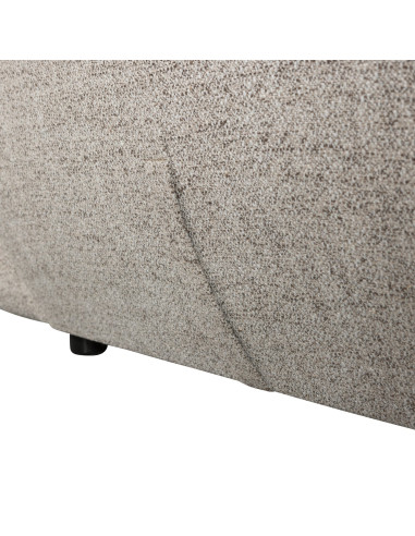 Fauteuil pivotant Baggy Tissu tissé mélangé naturel woood