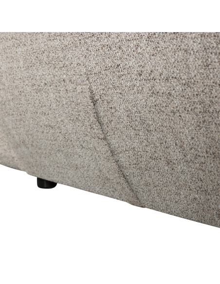 Fauteuil pivotant Baggy Tissu tissé mélangé naturel woood