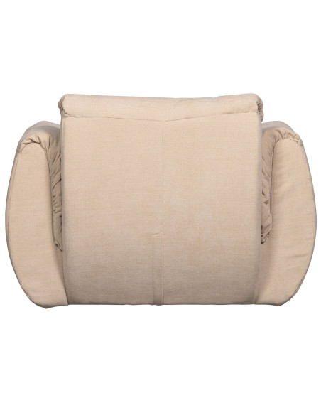Fauteuil pivotant Baggy chenille tissé sable woood Fauteuil pivotant Baggy chenille tissé sable woood