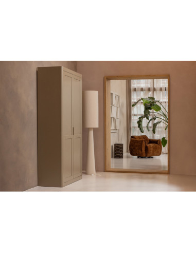 Fauteuil pivotant Baggy 3D chenille brun moyen woood