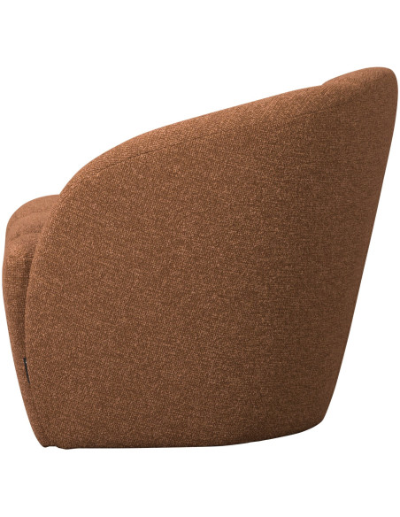 Banquette 2 places Mojo Droite bouclé mélangé brun rouille woood Banquette 2 places Mojo Droite bouclé mélangé brun rouille woood