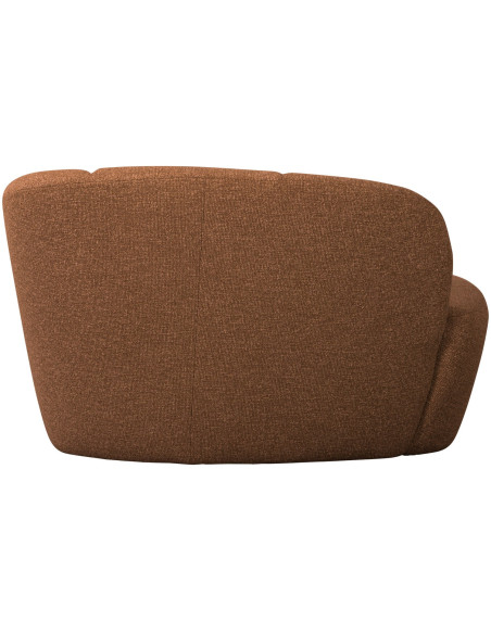 Banquette 2 places Mojo Droite bouclé mélangé brun rouille woood Banquette 2 places Mojo Droite bouclé mélangé brun rouille woood