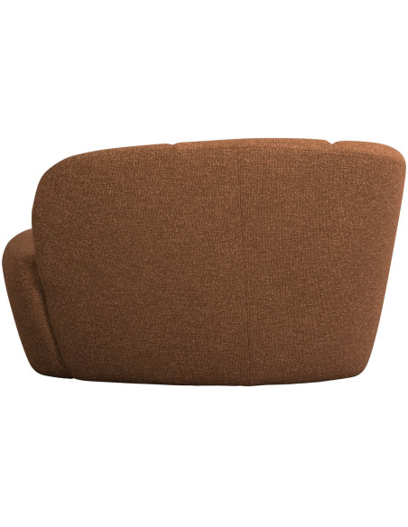 Banquette 2 places Mojo gauche bouclé mélangé brun rouille woood Banquette 2 places Mojo gauche bouclé mélangé brun rouille woood