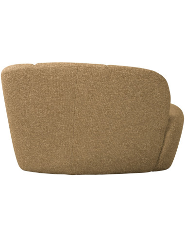 Banquette 2 places Mojo Droite bouclé mélangé jaune brun woood
