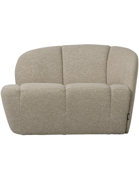 Banquette 2 places Mojo Droite bouclé mélangé beige woood Banquette 2 places Mojo Droite bouclé mélangé beige woood