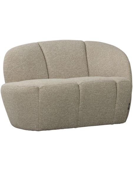 Banquette 2 places Mojo Droite bouclé mélangé beige woood Banquette 2 places Mojo Droite bouclé mélangé beige woood