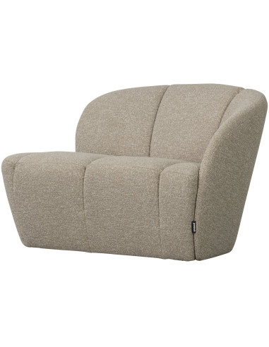 Banquette 2 places Mojo Droite bouclé mélangé beige woood