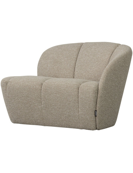 Banquette 2 places Mojo Droite bouclé mélangé beige woood Banquette 2 places Mojo Droite bouclé mélangé beige woood