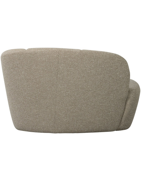 Banquette 2 places Mojo Droite bouclé mélangé beige woood Banquette 2 places Mojo Droite bouclé mélangé beige woood