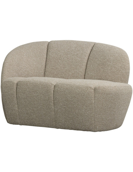 Banquette 2 places Mojo gauche bouclé mélangé beige woood Banquette 2 places Mojo gauche bouclé mélangé beige woood