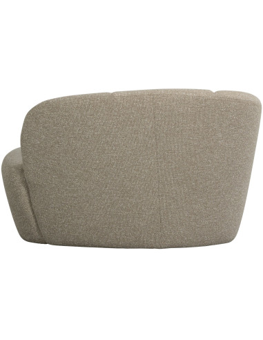 Banquette 2 places Mojo gauche bouclé mélangé beige woood