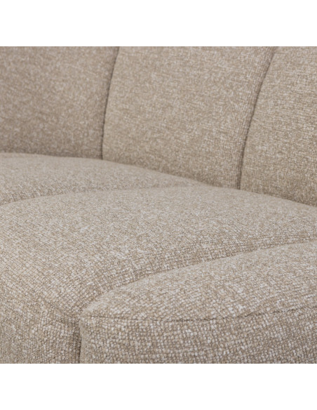 Banquette 2 places Mojo gauche bouclé mélangé beige woood Banquette 2 places Mojo gauche bouclé mélangé beige woood