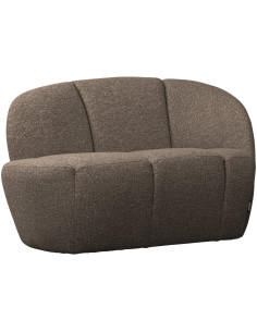 Banquette 2 places Mojo Droite bouclé mélangé brun woood 2