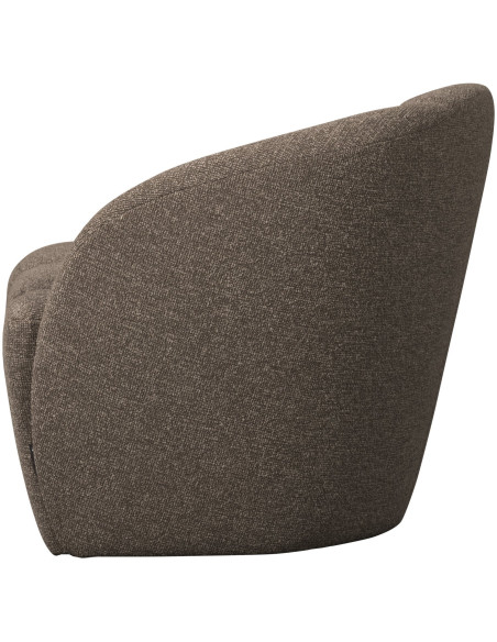 Banquette 2 places Mojo Droite bouclé mélangé brun woood Banquette 2 places Mojo Droite bouclé mélangé brun woood