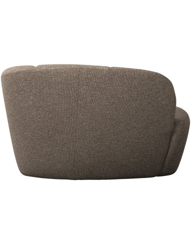 Banquette 2 places Mojo Droite bouclé mélangé brun woood