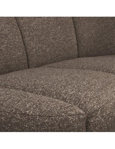 Banquette 2 places Mojo Droite bouclé mélangé brun woood