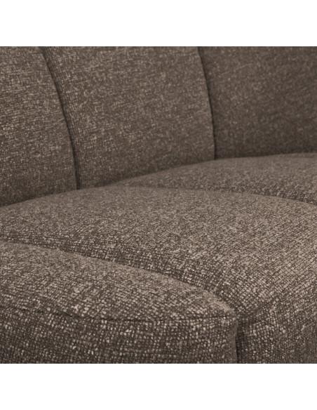 Banquette 2 places Mojo Droite bouclé mélangé brun woood Banquette 2 places Mojo Droite bouclé mélangé brun woood
