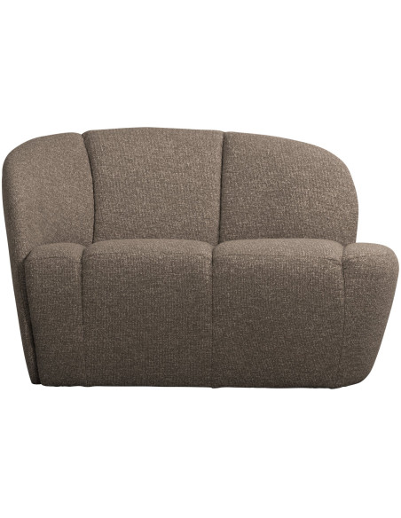 Banquette 2 places Mojo gauche bouclé mélangé brun woood Banquette 2 places Mojo gauche bouclé mélangé brun woood