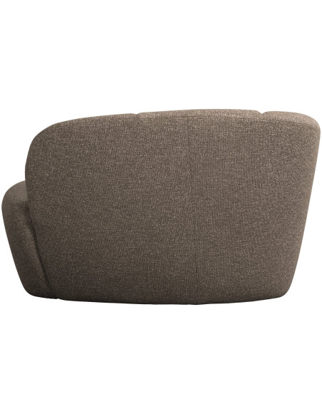 Banquette 2 places Mojo gauche bouclé mélangé brun woood Banquette 2 places Mojo gauche bouclé mélangé brun woood