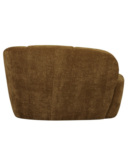 Banquette 2 places Mojo Droite tissu côtelé tissé jaune miel woood Banquette 2 places Mojo Droite tissu côtelé tissé jaune miel woood