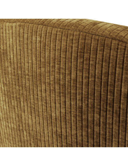 Banquette 2 places Mojo Droite tissu côtelé tissé jaune miel woood Banquette 2 places Mojo Droite tissu côtelé tissé jaune miel woood
