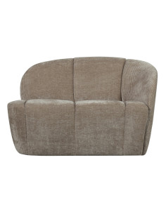 Banquette 2 places Mojo Droite tissu côtelé tissé sable foncé woood