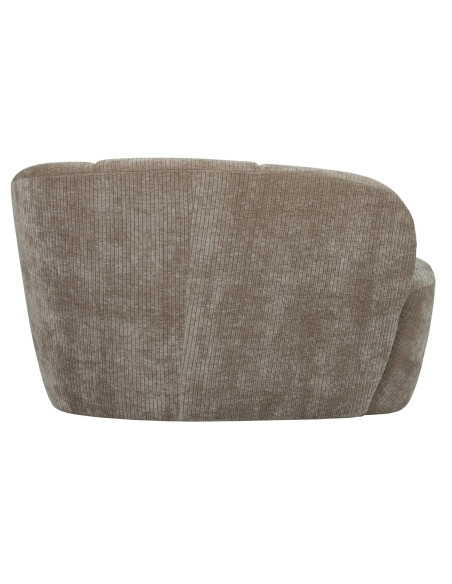 Banquette 2 places Mojo Droite tissu côtelé tissé sable foncé woood Banquette 2 places Mojo Droite tissu côtelé tissé sable foncé woood