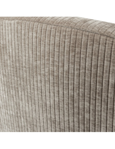 Banquette 2 places Mojo Droite tissu côtelé tissé sable foncé woood
