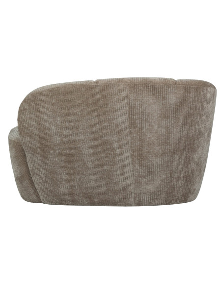 Banquette 2 places Mojo gauche tissu côtelé tissé sable foncé woood Banquette 2 places Mojo gauche tissu côtelé tissé sable foncé woood