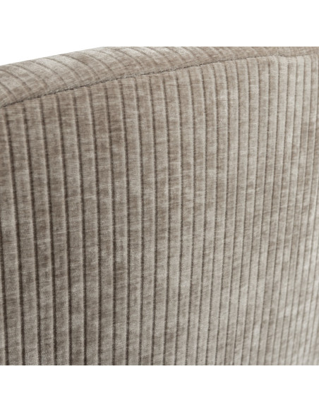 Banquette 2 places Mojo gauche tissu côtelé tissé sable foncé woood Banquette 2 places Mojo gauche tissu côtelé tissé sable foncé woood