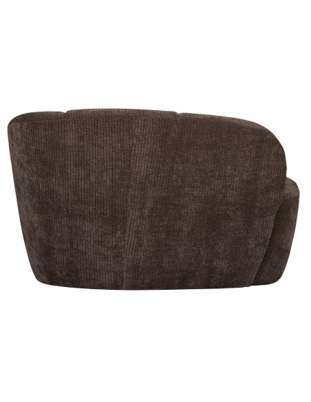 Banquette 2 places Mojo Droite tissu côtelé tissé brun woood Banquette 2 places Mojo Droite tissu côtelé tissé brun woood