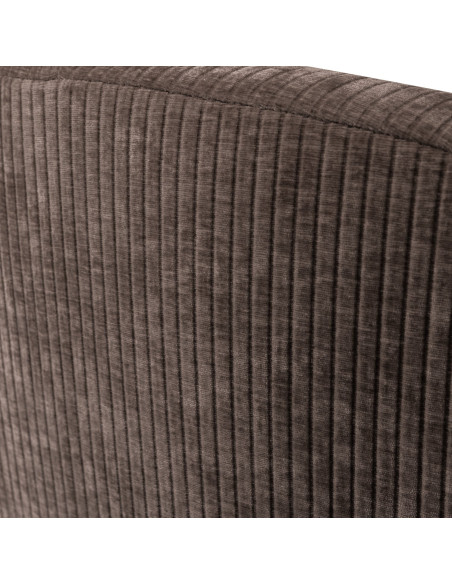 Banquette 2 places Mojo Droite tissu côtelé tissé brun woood Banquette 2 places Mojo Droite tissu côtelé tissé brun woood
