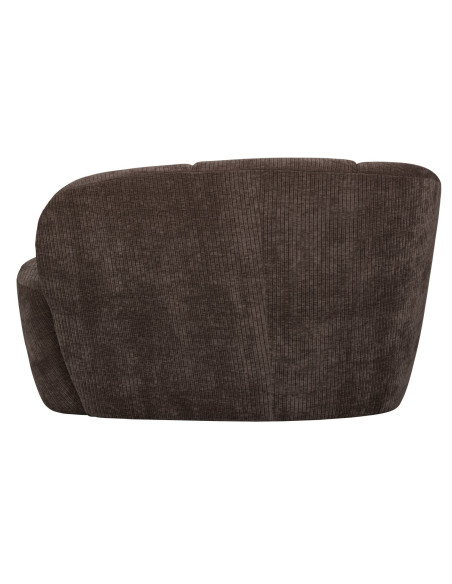 Banquette 2 places Mojo gauche tissu côtelé tissé brun woood Banquette 2 places Mojo gauche tissu côtelé tissé brun woood